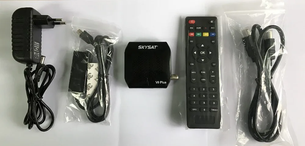 Супер Мини DVB-S2 приемник SKYSAT V9 плюс с 1 год Европейский CCCams для Германии Испания Великобритания Франция Поддержка Wi-Fi Powervu Biss