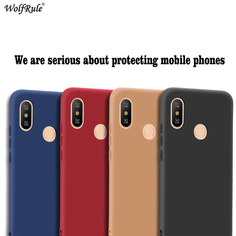 Чехол для Xiaomi Redmi Note 6 Pro чехол матовый Мягкий защитный из ТПУ Pro|Бамперы| |