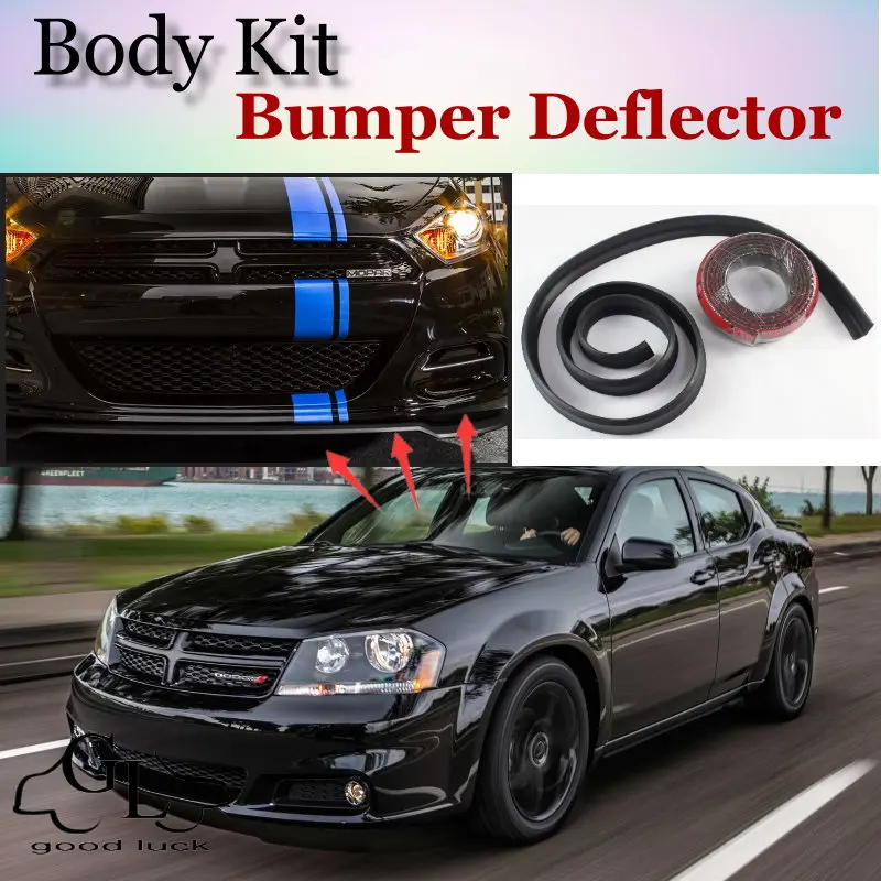 Дефлектор губ для бампера Dodge Avenger/GTS передняя юбка спойлера ДЛЯ друзей TopGear