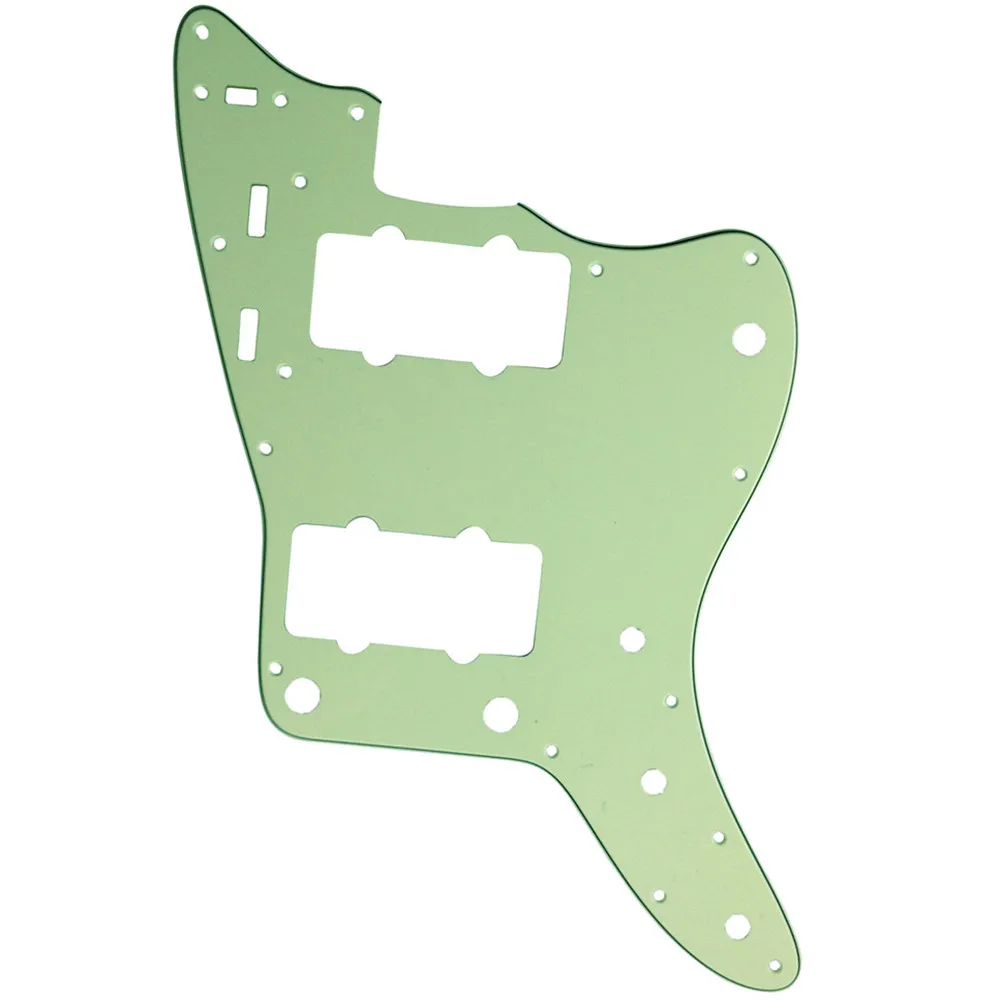 

Pleroo Custom Guitar pickgaurd-для US Jazzmaster style Guitar pickguard замена, 3 слоя мятный зеленый