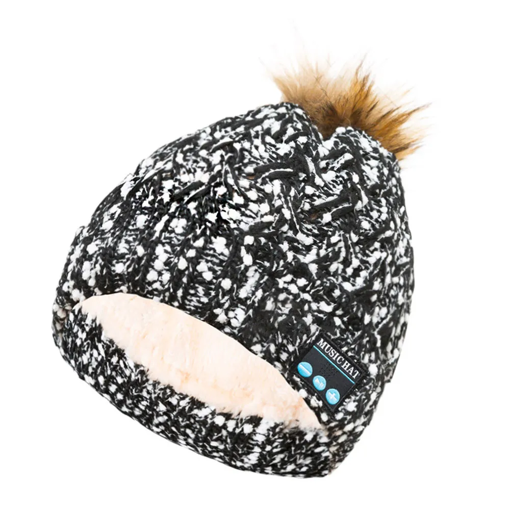 2018 Bluetooth Беспроводная умная шапка бини гарнитура с музыкальным динамиком Xmas Bonnet