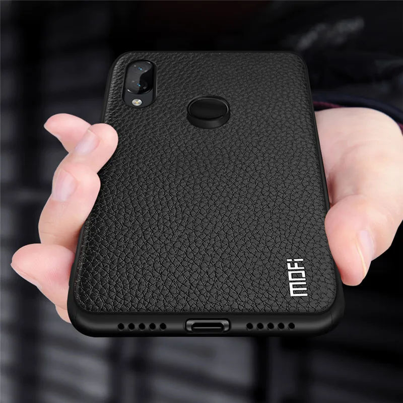 Black Для Xiaomi Redmi 7 Чехол для Redmi 7 Pro чехол MOFi Силиконовый противоударный чехол Capas чехол из искусственной кожи Folio Coque - Цвет: Black