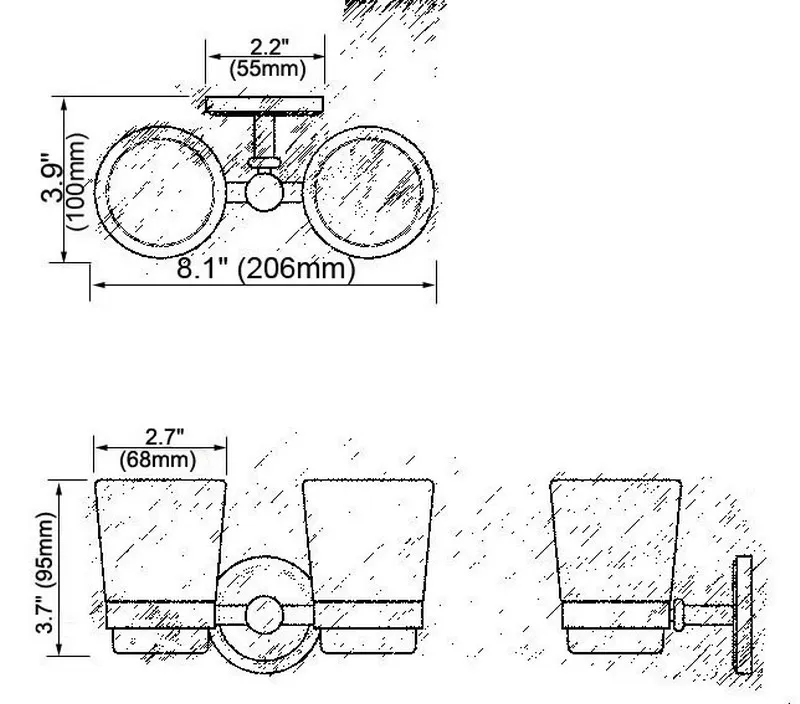 Настенный винтажный Ретро античный латунный держатель для зубной щетки ванной