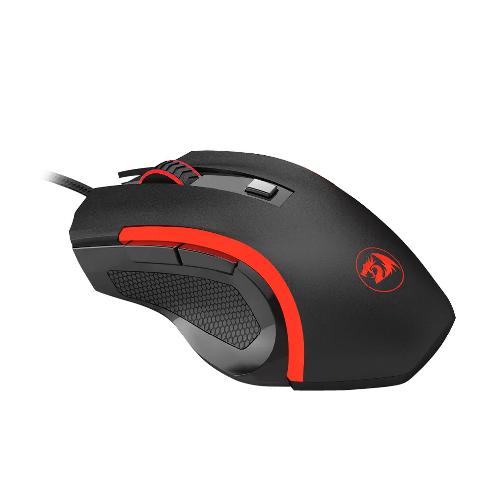 Мышь игровая Проводная Redragon M606 с Красной светодиодной подсветкой 3200 DPI 6 кнопок