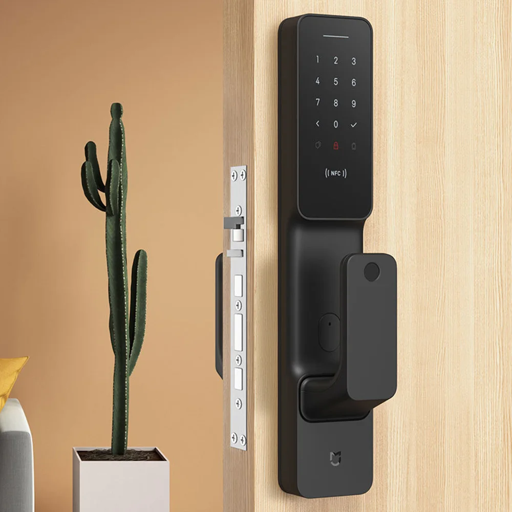 Xiaomi Mijia двухтактный умный дверной замок с датчиком отпечатков пальцев Passpord NFC