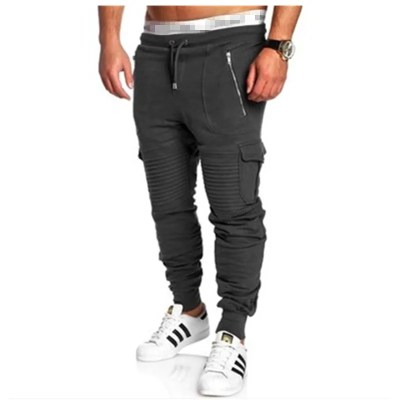 2019 Мужские штаны для бега Осенние шаровары мужские камуфляжные военные