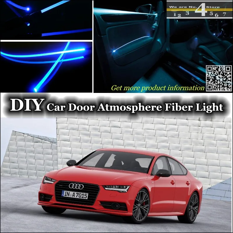 Для Audi A7 S7 RS7 4G интерьер окружающего светильник настройки атмосферу волоконно