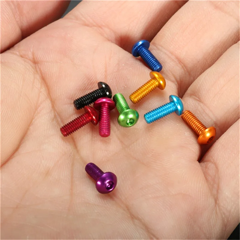 Болты Suleve с шестигранной головкой 10 шт. М3 6 мм винты круглой из алюминиевого