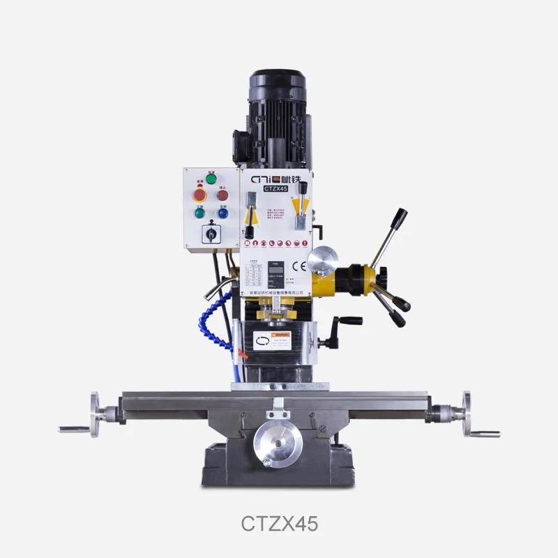 CITIE CTZX45 промышленного класса скамейка бурения и фрезерный станок многофункциональный/Добавить Автоматический фидер+ решетки цифровой дисплей