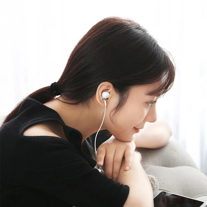 Оригинальный Xiaomi Hybrid DC Half In Ear наушник type C MEMS микрофонный провод управление