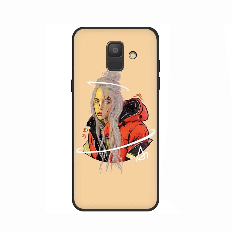 B12 Billie Eilish Халид милый мягкий силиконовый чехол для телефона для samsung GaLaxy A3 A5 A6 A7 A8 A9 A10 A30 A40 A50 A70 J6 - Цвет: B12
