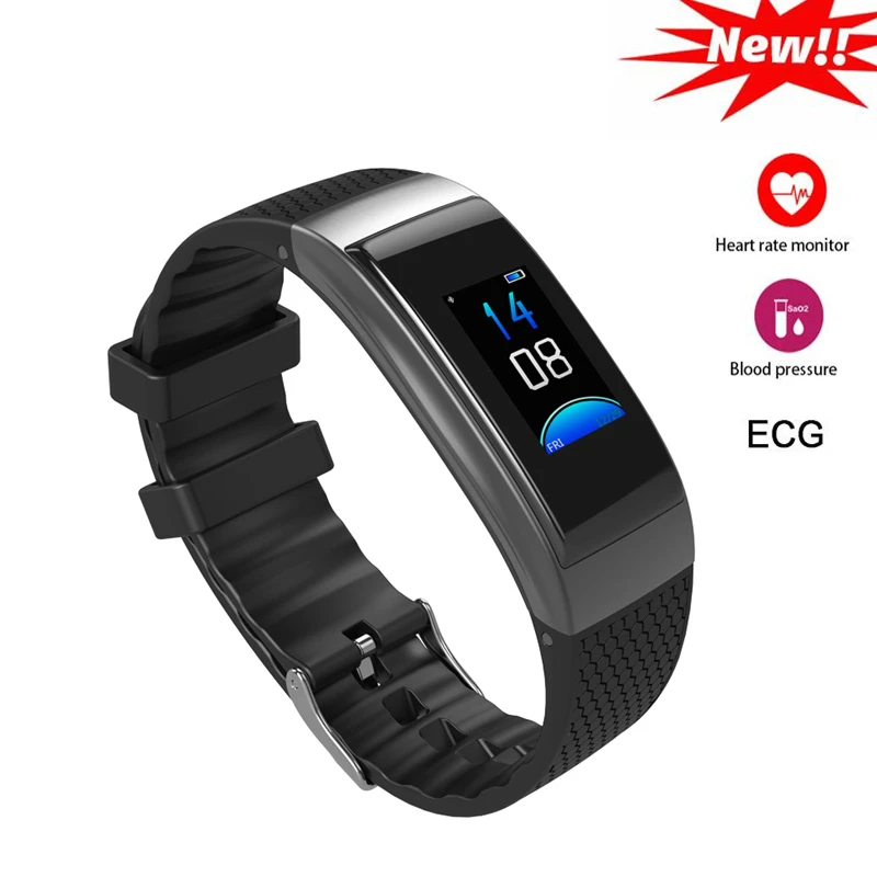 Спортивный смарт браслет с поддержкой долгого ожидания часы кровяным давлением