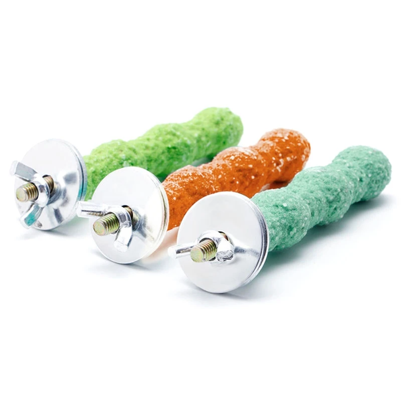 8cm 1pc Pet Paw Grinding Cage Perchs Stand 8x2cm Random Colors For Bird Parakeet Parrot Toys Color | Дом и сад