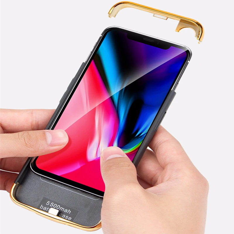 Фото 5500 мАч чехол для iPhone X Power Smart Mobile зарядное устройство запасной внешний 5500 мАч чехол для iPhone X Power Smart Mobile зарядное устройство запасной внешний