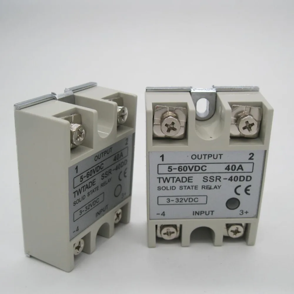 TWTADE/Высокое качество Однофазное твердотельное реле SSR-40DD 40А на самом деле 3-32 DC до 5-60 DC SSR 40DD твердотельное реле