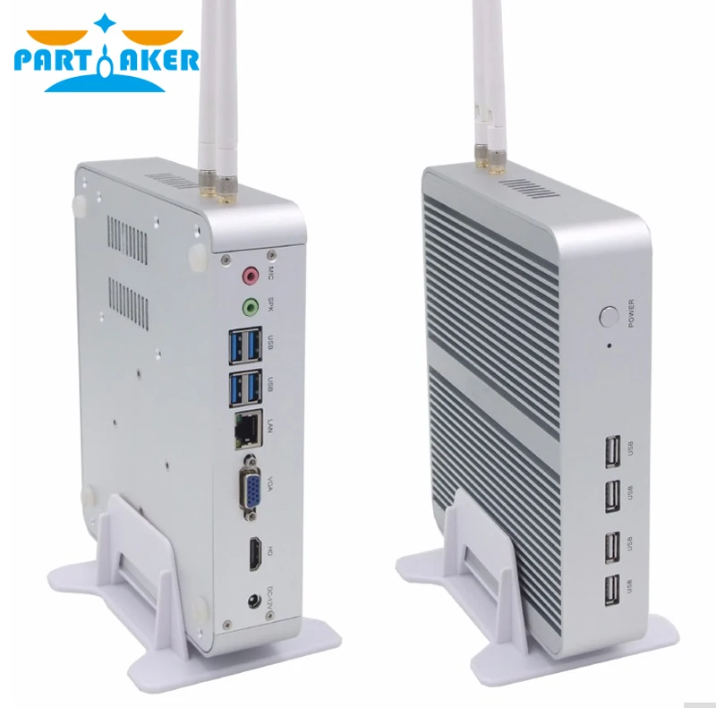 Причастник B13 Win10 Мини ПК 7 го поколения Intel Core i5 7200U Kaby Lake безвентиляторный Nuc HTPC HD