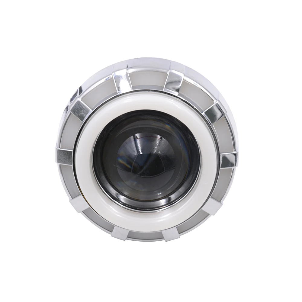 (Синий и белый) фара для проектора мотоцикла с двойным ангельским дьявольским