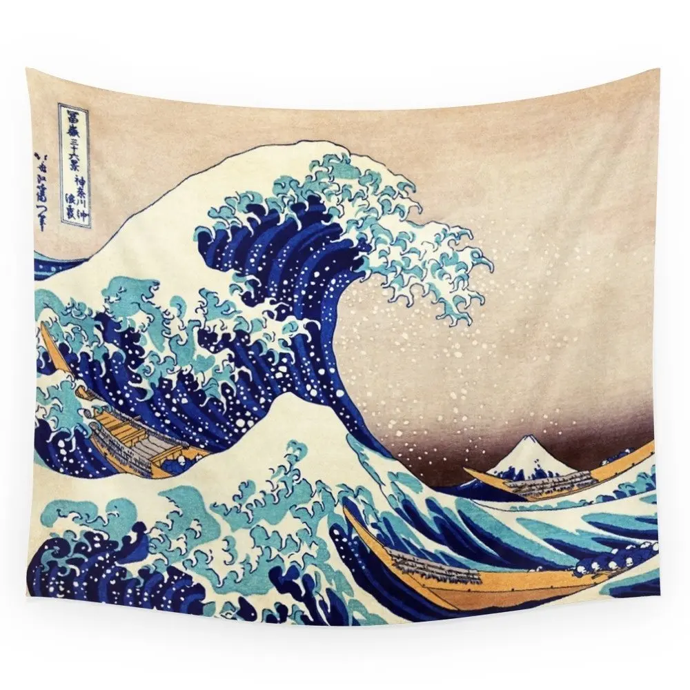 Katsushika Hokusai The Great Wave Off Kanagawa настенный гобелен Свадебная вечеринка подарок