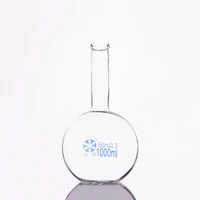boiling flask flat bottom long narrow neckcapacity 1000mlthe o d of the neck is about 35mmlong neck flask with normal mouth