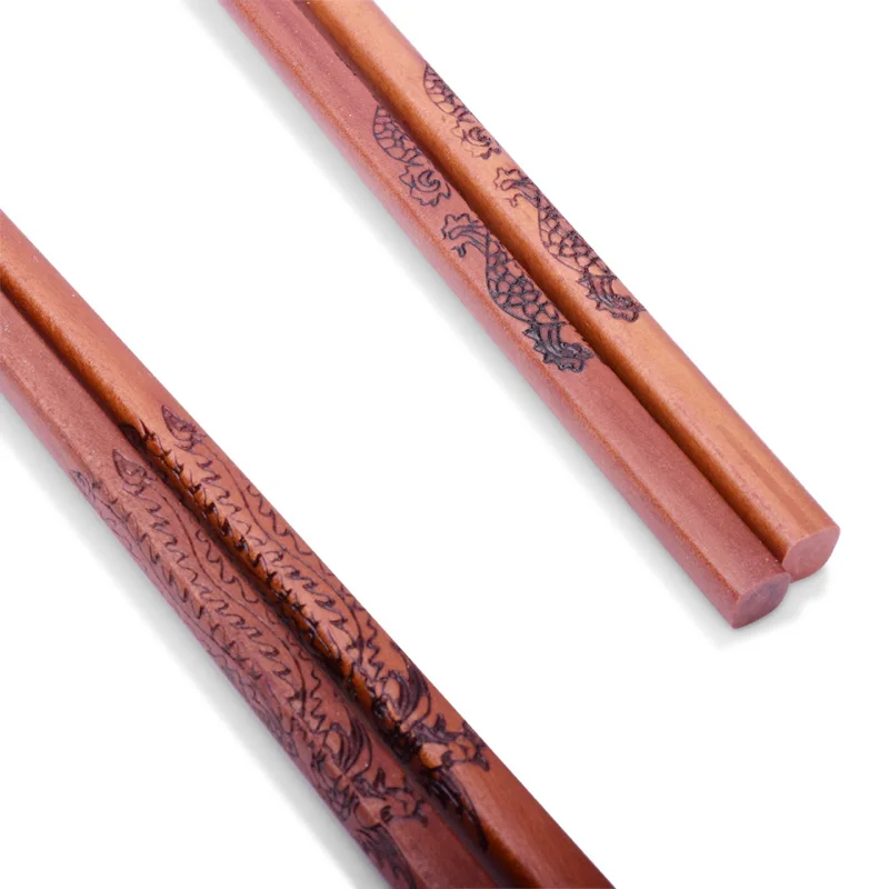 Палочки для еды из красного сандалового дерева столовая посуда пар палочки в