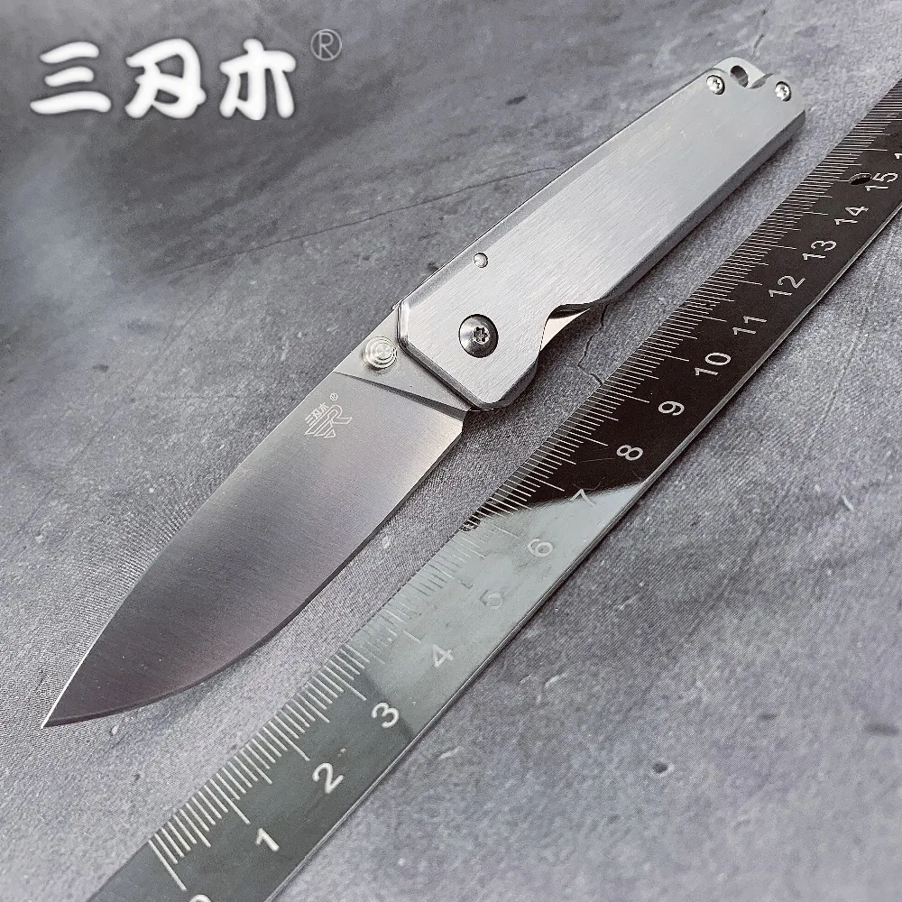 SANRENMU 7096 карманный складной нож 12c27 стальной для охоты кемпинга выживания Edc