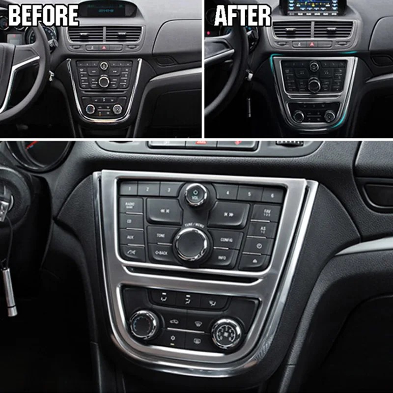 Хромированная внутренняя панель переключателя переменного тока A/C для Buick Encore Opel