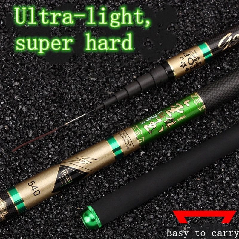 Ультра-светильник сверхжесткая удочка углеродная Телескопическая Удочка 3 6 м/4 5
