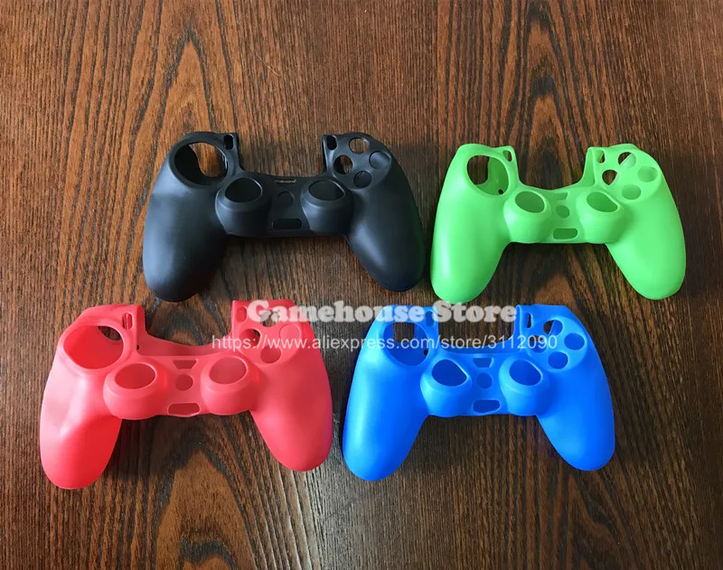 Силиконовый чехол для геймпада защитный контроллера PS4 с джойстиком из гелевой
