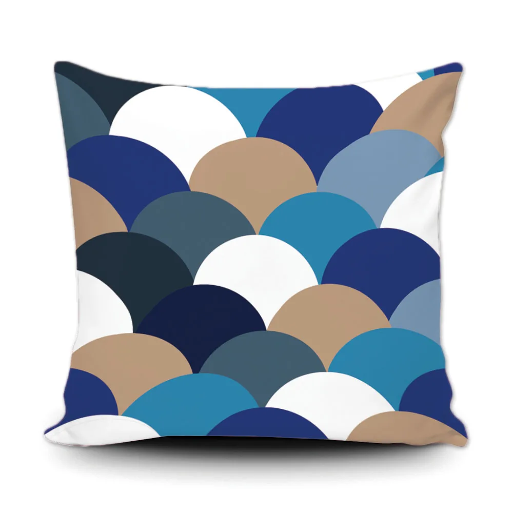 Милый дизайн геометрические декоративные наволочки модные с волнистой полосой