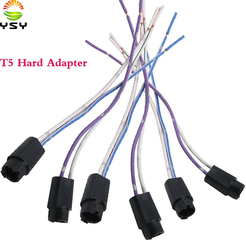 YSY 50PCS fit for bulb 15w 10w 5w T5 Hard adapter Connector holder high quality socket Dashboard Warning Indicator Auto | Автомобили и