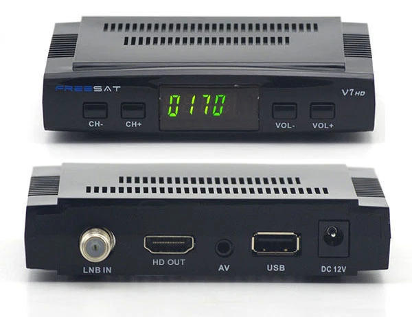 Cheap SatelliteTV Receiver Freesat V7 DVB-S2 Mepg4 Digital satellite receiver support PowerVu biss Cccam | Электроника