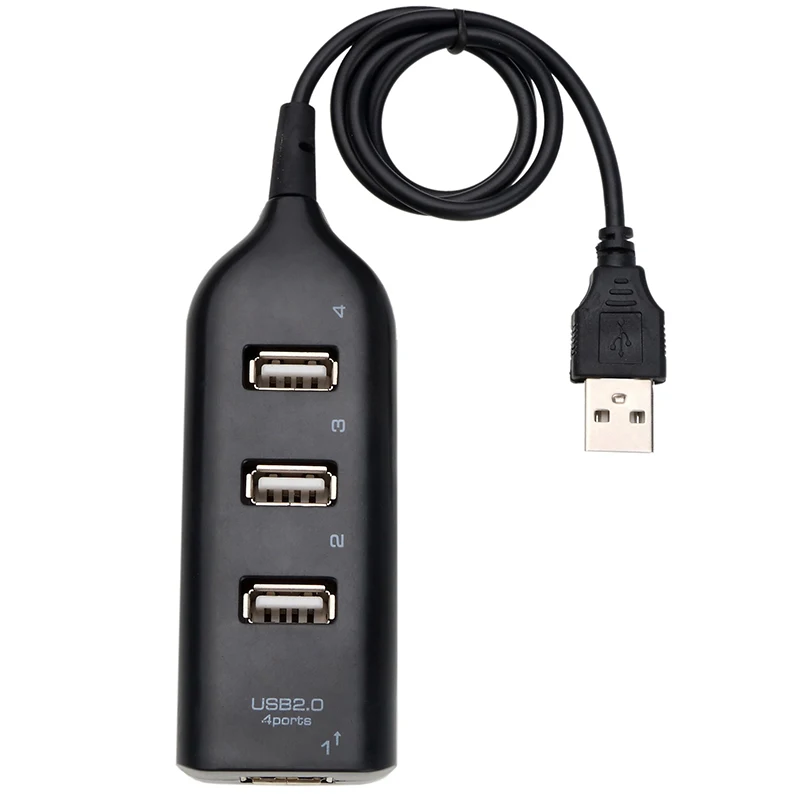 Высокоскоростной usb хаб для ноутбука с 4 портами USB 2 0 тонкий маленький мини