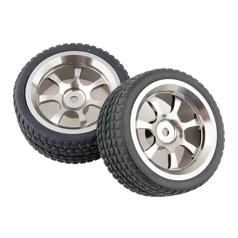 4 шт./компл. Run Flat RC Car Black Rubber Tyre Wheel Tire meta wheel для 1/10 On Road HSP Tamiya HPI Kyosho запчасти 1/10|tire