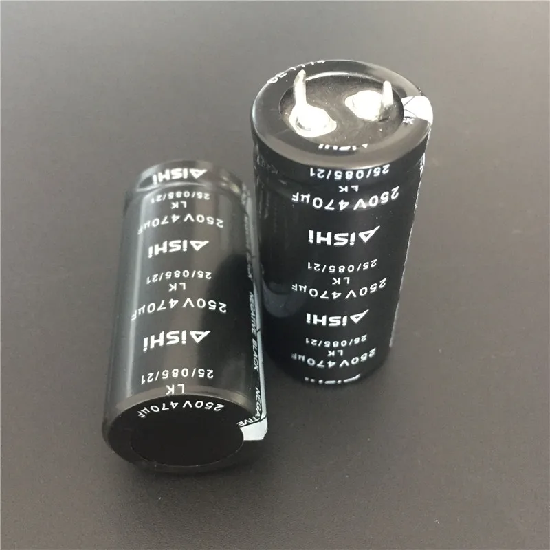2шт 470 мкФ 250V Aishi LK серии 22x45 мм 250V470uF оснастки PSU алюминиевый электролитический