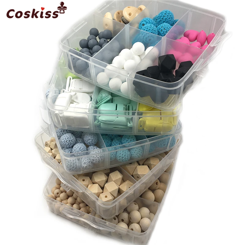 Набор деревянных игрушек для прорезывания зубов 5 коробок шестигранные Круглые