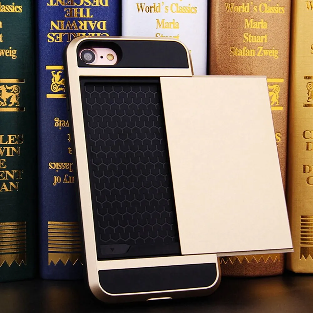 Слот Для карт Черный Противоударный Задняя Крышка для Samsung Galaxy S8 Плюс Чехол Чехлы