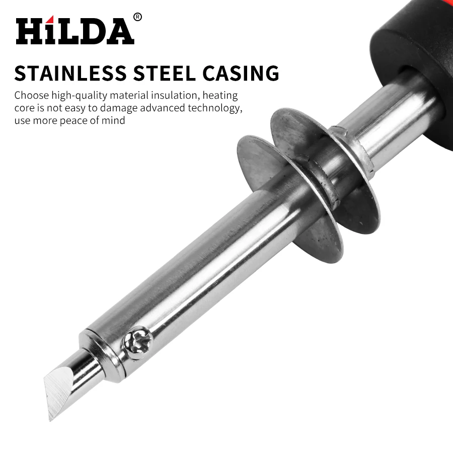 HILDA 220 В/30 Вт Электрический паяльник, ручка для сжигания древесины, Электрический паяльник, набор с наконечниками и аксессуарами
