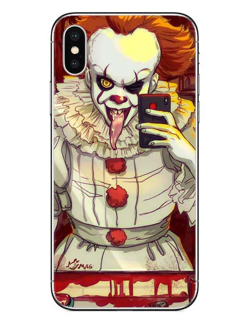 Чехол для телефона клоун ужас жесткий пластиковый чехол iPhone 5 5S SE 6 6s плюс 7 Plus 8