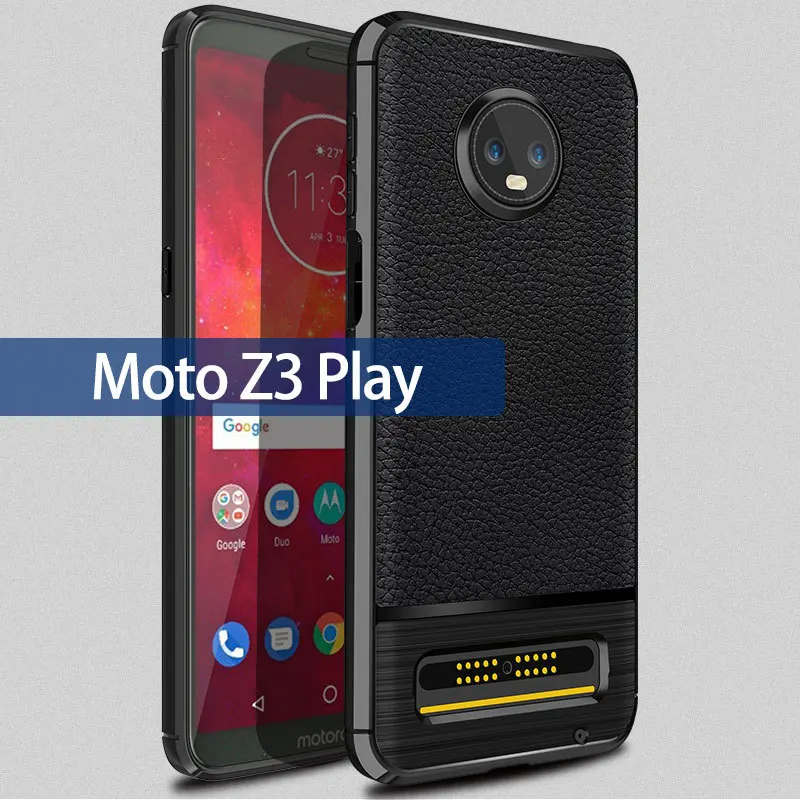 Для Motorola Moto Z3 Play роскошный полный мягкий силиконовый чехол из ТПУ противоударный чехол для Moto Z3 Play