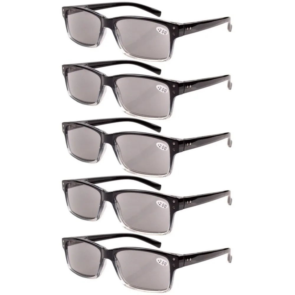 R032 окуляр 5 pack пружинные петли винтажные очки для чтения мужские включает в себя