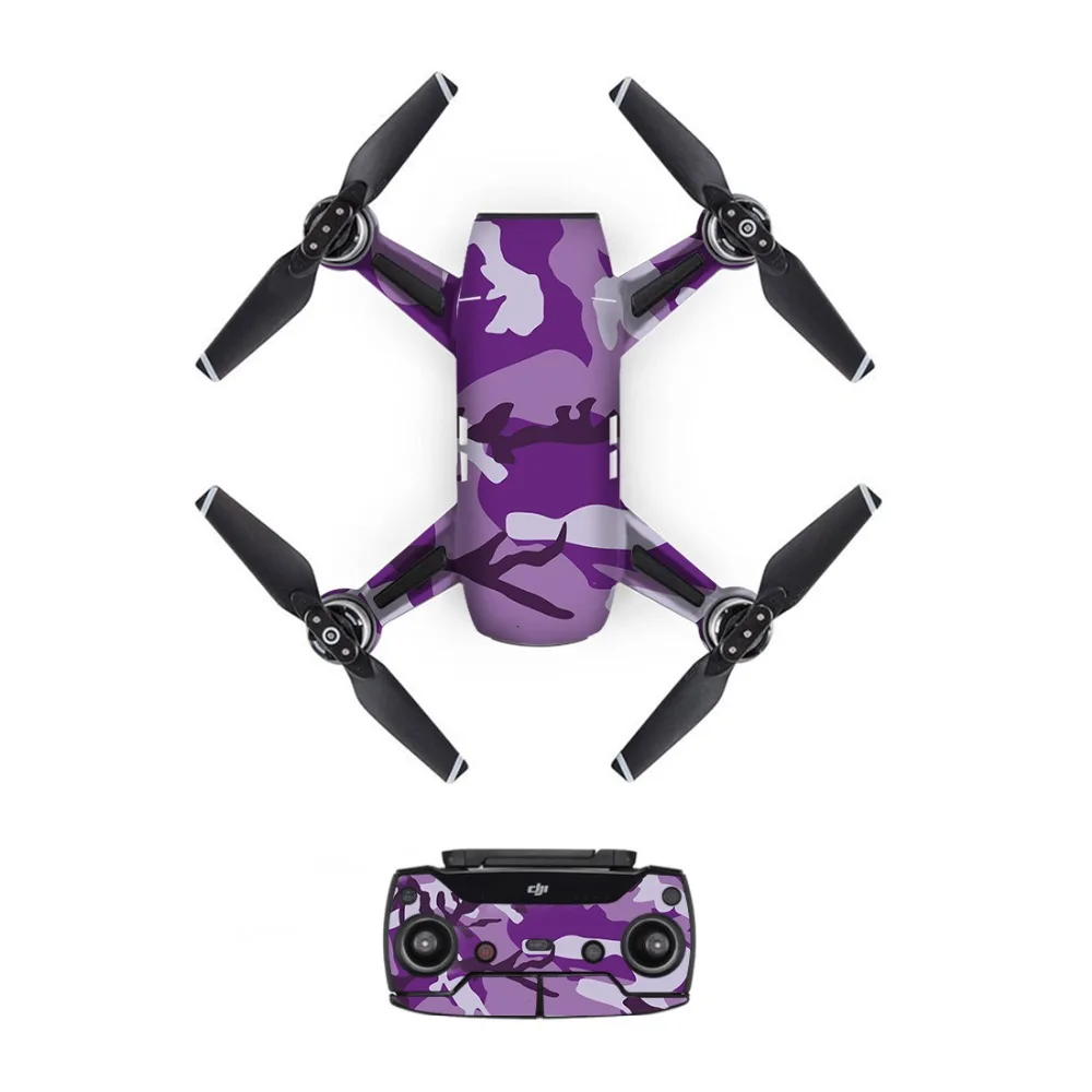 Камуфляж DJI Mavic Spark стикер s батарея наклейка пульт дистанционного управления кожи