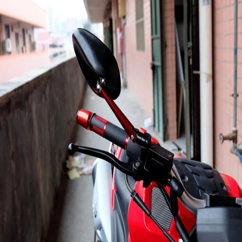 Алюминиевое мотоциклетное боковое зеркало заднего вида с ЧПУ для HONDA YAMAHA KAWASAKI DUCATI