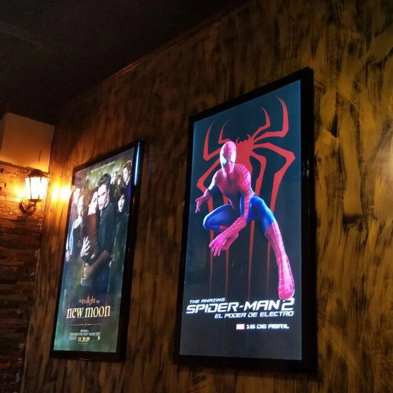 6 шт. черный ультра тонкий оснастки рамка LED постер световая коробка для домашнего