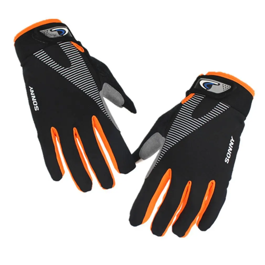 Green High Elasticity Outdoor Cycling Gloves Breathable Bicycle Gloves with Anti-slip Screen-touchable Unisex Bike Gloves - Color: Green