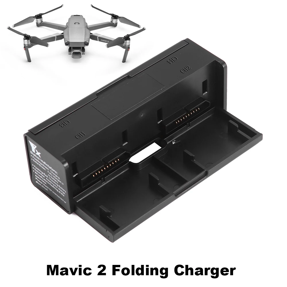 Minicargador inteligente de batería de Dron, concentrador de carga paralelo para DJI Mavic 2 Pro Zoom con pantalla, batería de equilibrio portátil