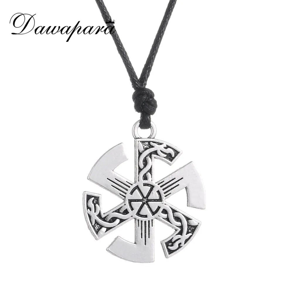 Dawapara Sunwheel символ славянской Подвески мужские женские языческое ожерелье Talisman