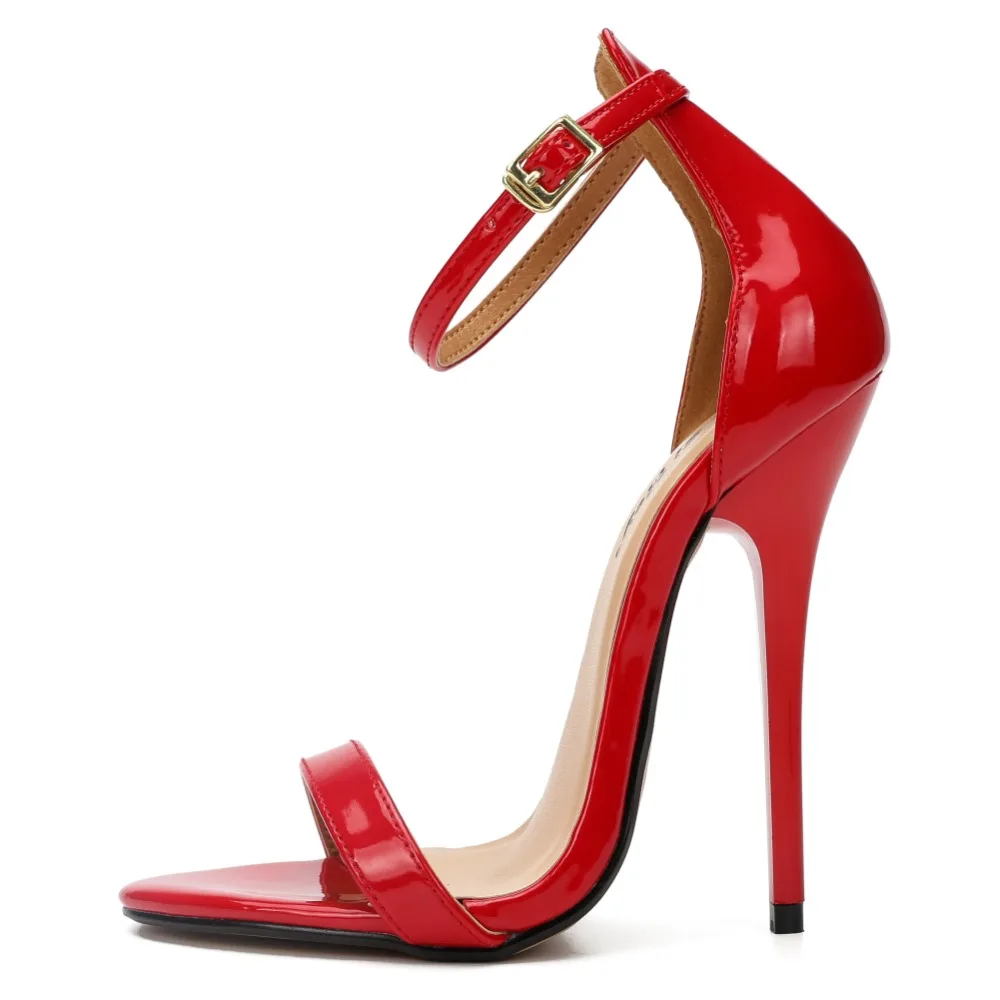 CDTS Stiletto летние лодочки для ночного клуба на высоком 14 см каблуке свадебные туфли на высоком каблуке с ремешком на щиколотке с Лакированная кожа под змеиную кожу; сандалии SM