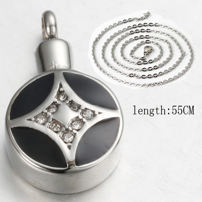 Из нержавеющей стали Мемориал кремации ювелирные изделия Эмаль Шарм память урна