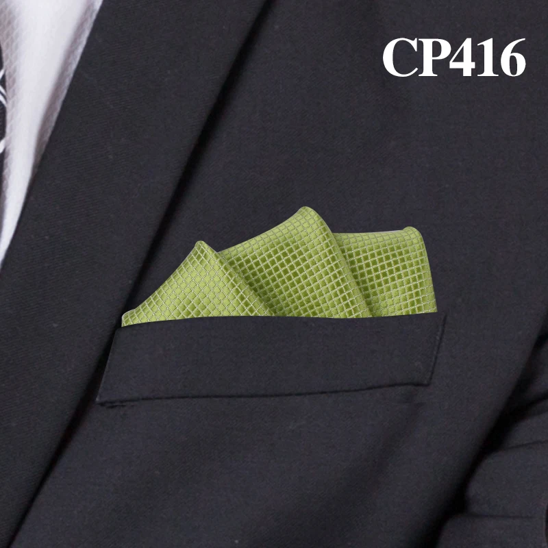 CP416 Модные костюмы карманные квадратные для мужчин бизнес полотенце для сундуков носовой платок Нежные мужские клетчатые носовой платок классический костюм салфетка мужской носовой платок - Color: CP416
