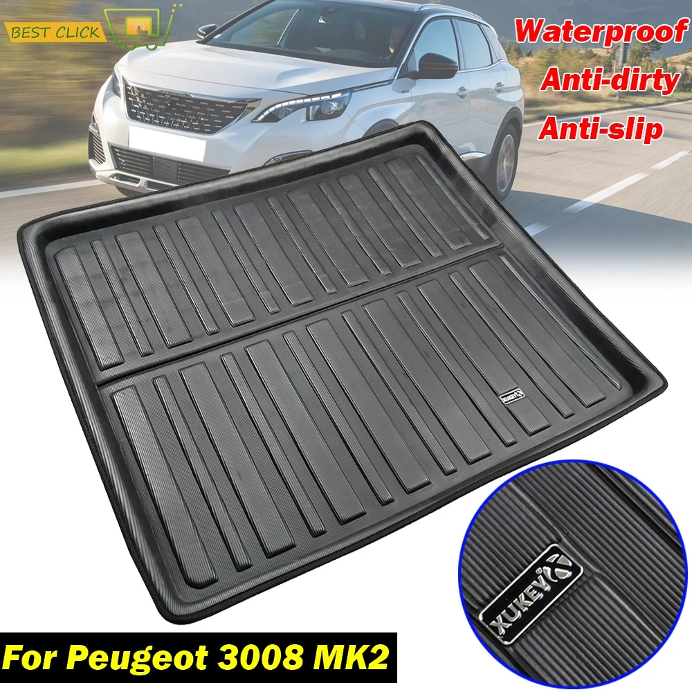 Für 2016 2017 2018 2019 2020 2021 Peugeot 3008 Hinten Schwanz Kofferraum  Matte Durable Boot Teppiche Cargo-Liner Abdeckung schutz Styling -  AliExpress